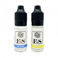 VG and PG 0mg shots 10ml - F&S