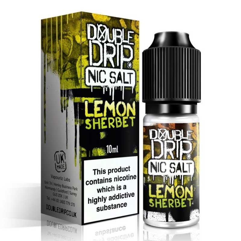 Lemon Sherbet e-liquid 10ml - Double Drip Nic Salt Lemon Sherbet e-liquid 10ml - Double Drip Nic Salt