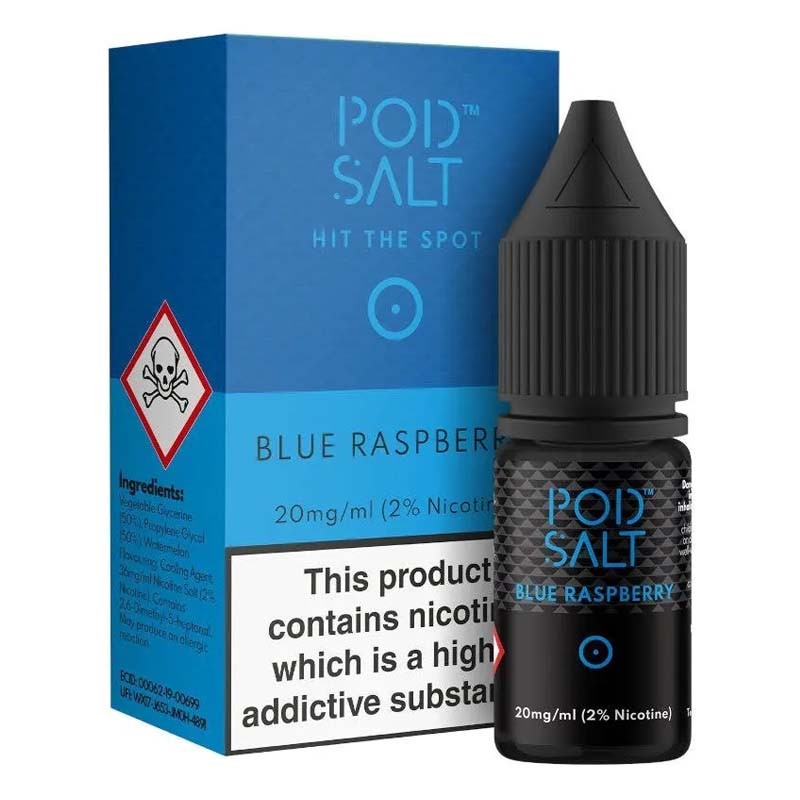 Blue Raspberry e-liquid 10ml - Pod Salt Nic Salt Blue Raspberry e-liquid 10ml - Pod Salt Nic Salt