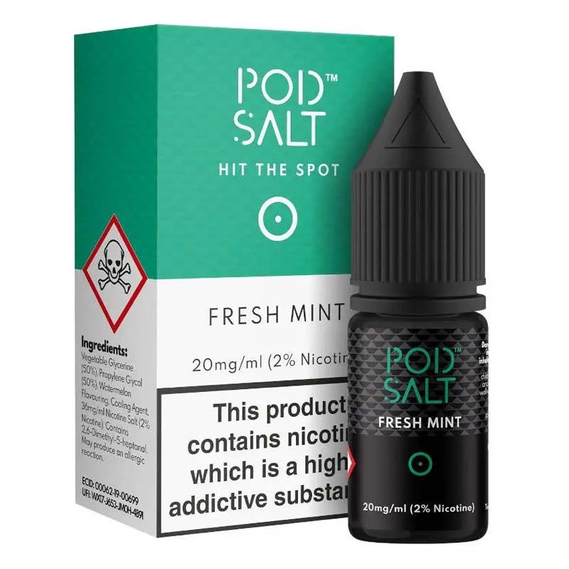 Fresh Mint e-liquid 10ml - Pod Salt Nic Salt Fresh Mint e-liquid 10ml - Pod Salt Nic Salt