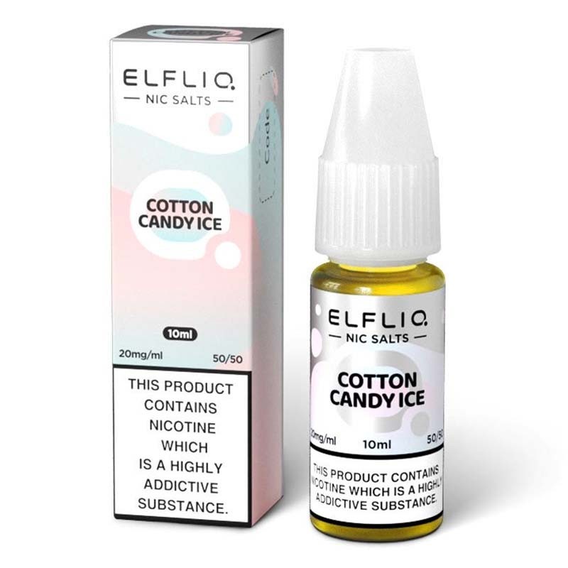 Cotton Candy Ice e-liquid 10ml - Elf Bar Elfliq Nic Salt Cotton Candy Ice e-liquid 10ml - Elf Bar Elfliq Nic Salt