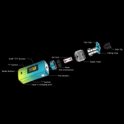 Vaporesso Gen 200 vape kit components