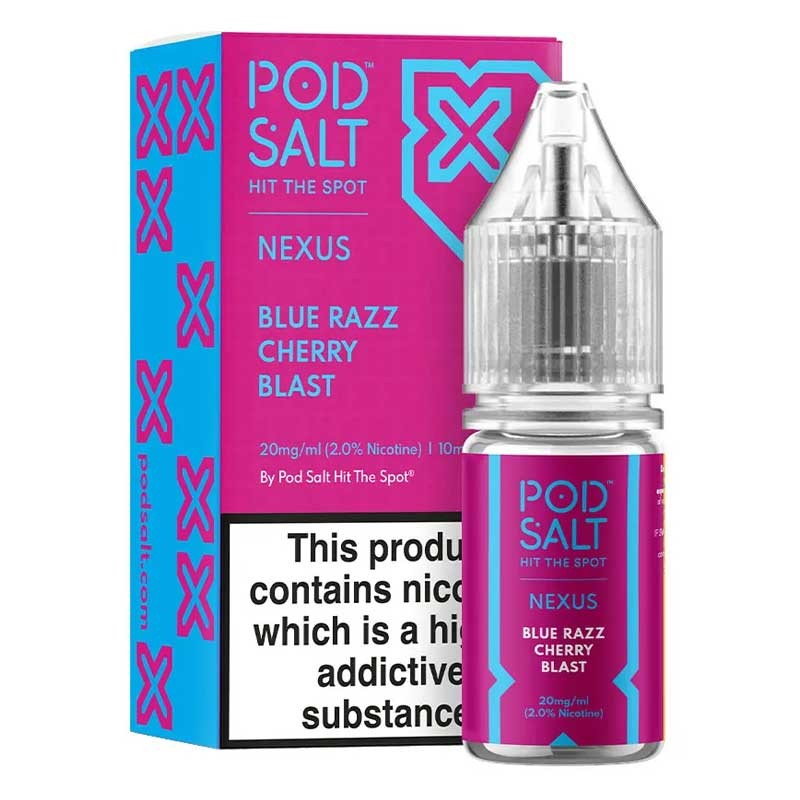Blue Razz Cherry Blast e-liquid 10ml - Pod Salt Nexus Nic Salt Blue Razz Cherry Blast e-liquid 10ml - Pod Salt Nexus Nic Salt