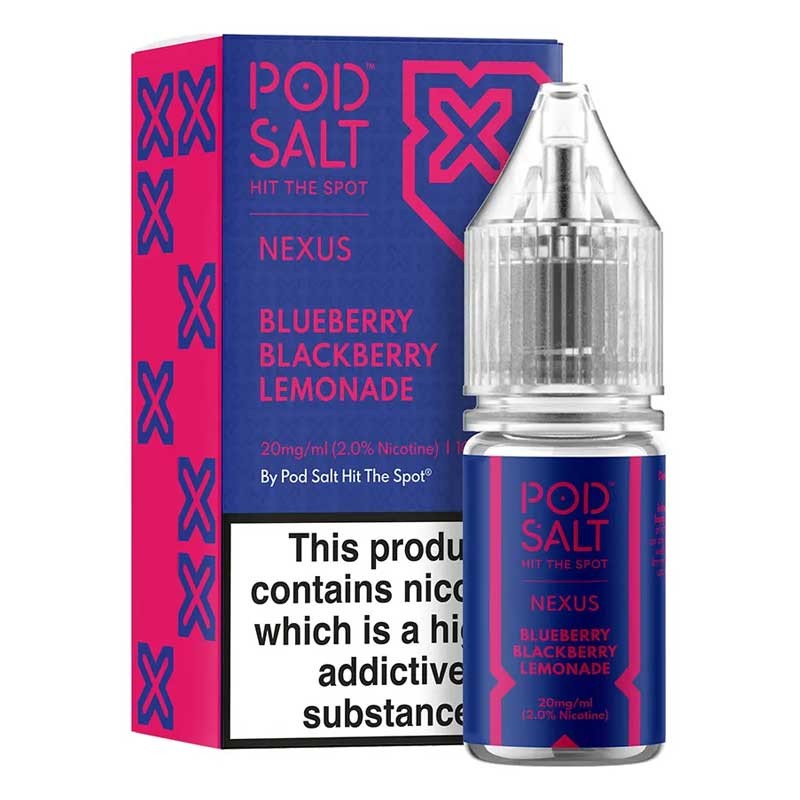 Blueberry Blackberry Lemonade e-liquid 10ml - Pod Salt Nexus Nic Salt Blueberry Blackberry Lemonade e-liquid 10ml - Pod Salt Nexus Nic Salt