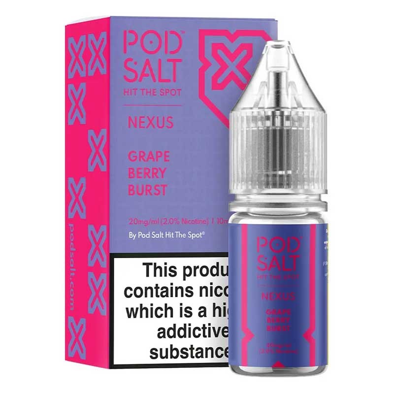 Grape Berry Burst e-liquid 10ml - Pod Salt Nexus Nic Salt Grape Berry Burst e-liquid 10ml - Pod Salt Nexus Nic Salt