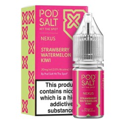 Strawberry Watermelon Kiwi e-liquid 10ml - Pod Salt Nexus Nic Salt