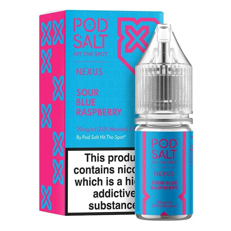 Sour Blue Raspberry e-liquid 10ml - Pod Salt Nexus Nic Salt Sour Blue Raspberry e-liquid 10ml - Pod Salt Nexus Nic Salt