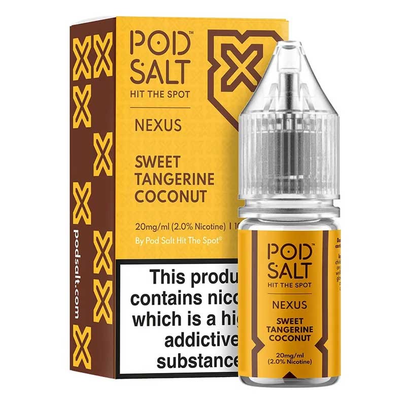 Sweet Tangerine Coconut e-liquid 10ml - Pod Salt Nexus Nic Salt Sweet Tangerine Coconut e-liquid 10ml - Pod Salt Nexus Nic Salt