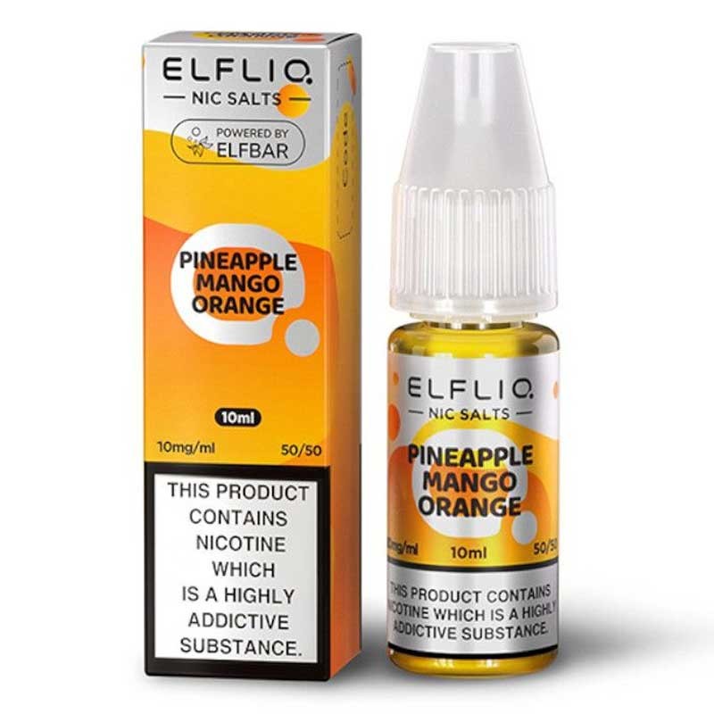 Pineapple Mango Orange e-liquid 10ml - Elf Bar Elfliq Nic Salt Pineapple Mango Orange e-liquid 10ml - Elf Bar Elfliq Nic Salt