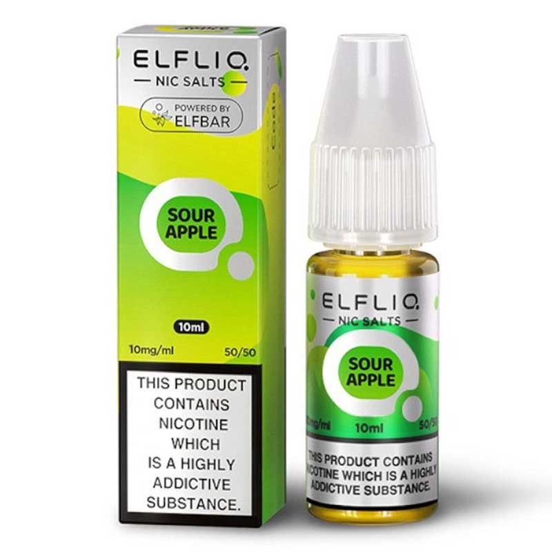 Sour Apple e-liquid 10ml - Elf Bar Elfliq Nic Salt Sour Apple e-liquid 10ml - Elf Bar Elfliq Nic Salt