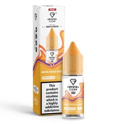 White Peach Razz e-liquid 10ml - Crystal Clear Bar Nic Salt