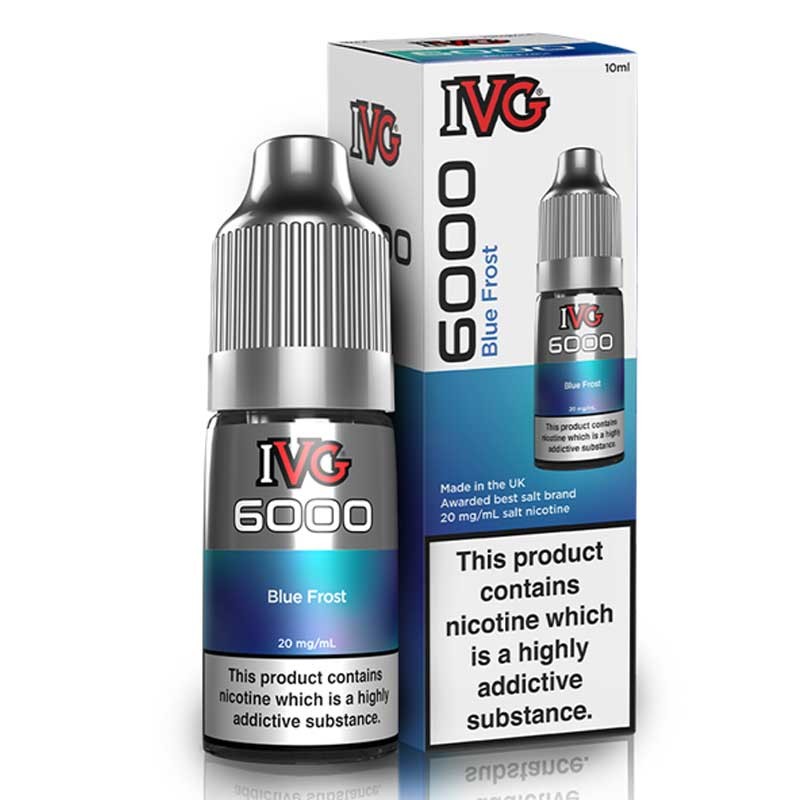 Blue Frost e-liquid 10ml - IVG 6000 Nic Salt Blue Frost e-liquid 10ml - IVG 6000 Nic Salt
