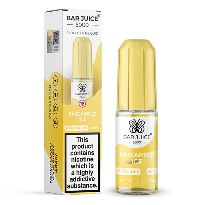 Pineapple Ice e-liquid 10ml - Bar Juice 5000 Nic Salt Pineapple Ice e-liquid 10ml - Bar Juice 5000 Nic Salt