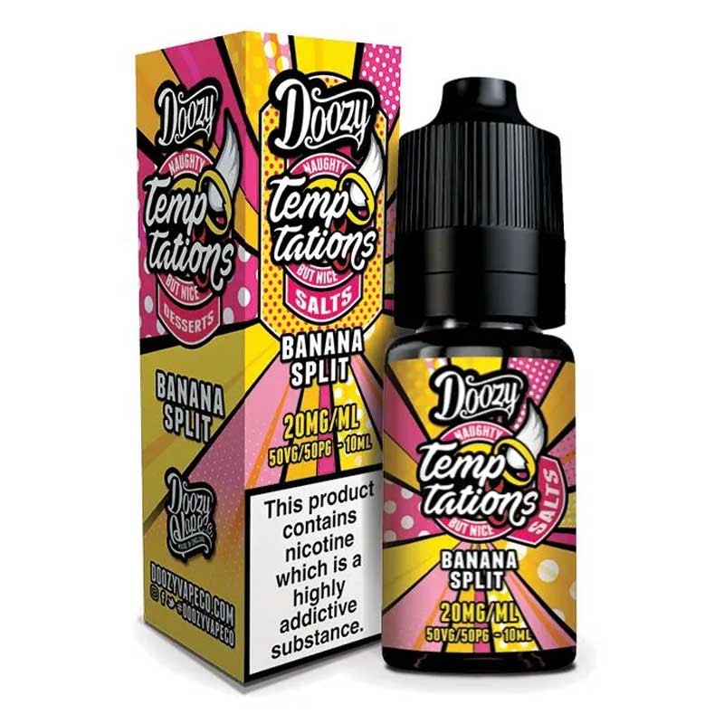 Banana Split e-liquid 10ml - Doozy Temptations Nic Salt Banana Split e-liquid 10ml - Doozy Temptations Nic Salt