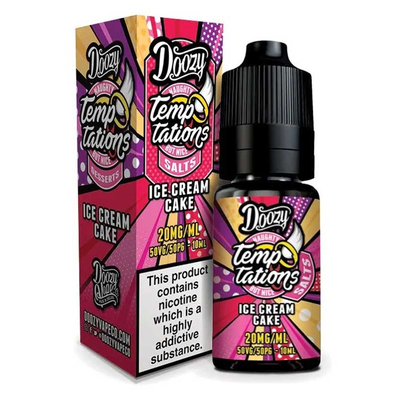 Ice Cream Cake e-liquid 10ml - Doozy Temptations Nic Salt Ice Cream Cake e-liquid 10ml - Doozy Temptations Nic Salt