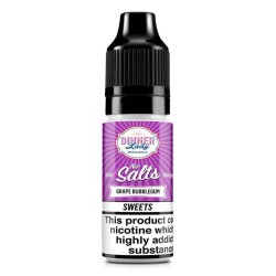 Grape Bubblegum e-liquid 10ml - Dinner Lady Nic Salt