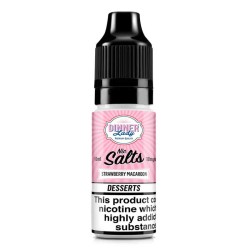 Strawberry Macaroon e-liquid 10ml - Dinner Lady Nic Salt