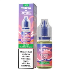 Blueberry Peach Ice e-liquid 10ml - SKE Crystal Nic Salt
