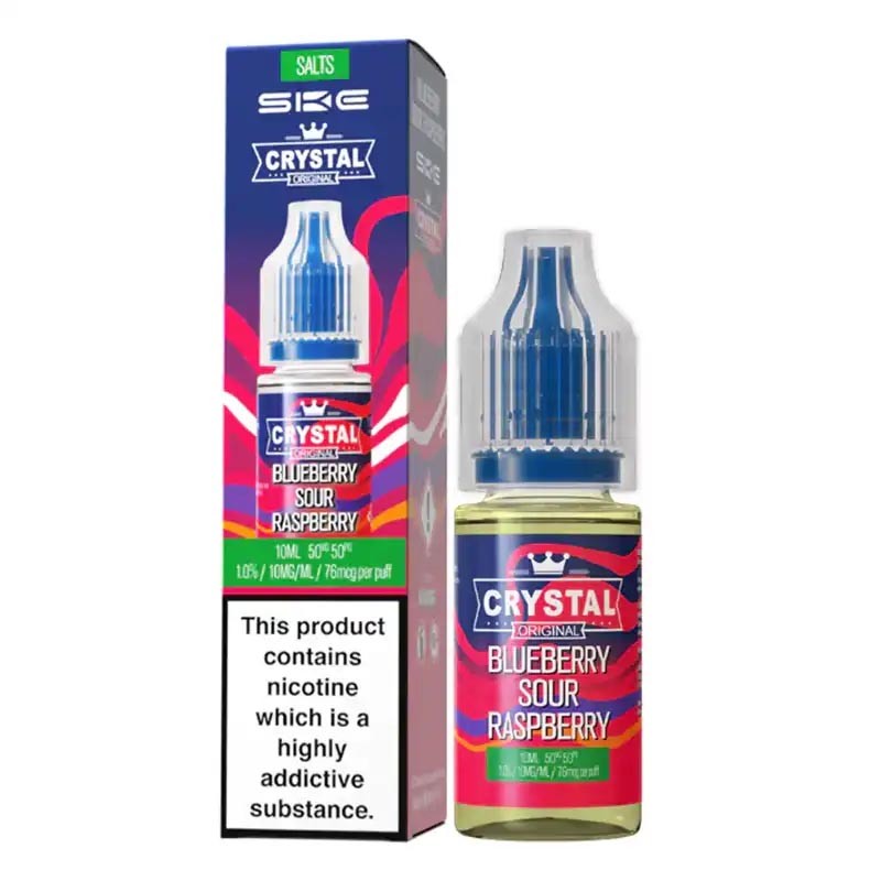 Blueberry Sour Raspberry e-liquid 10ml - SKE Crystal Nic Salt Blueberry Sour Raspberry e-liquid 10ml - SKE Crystal Nic Salt