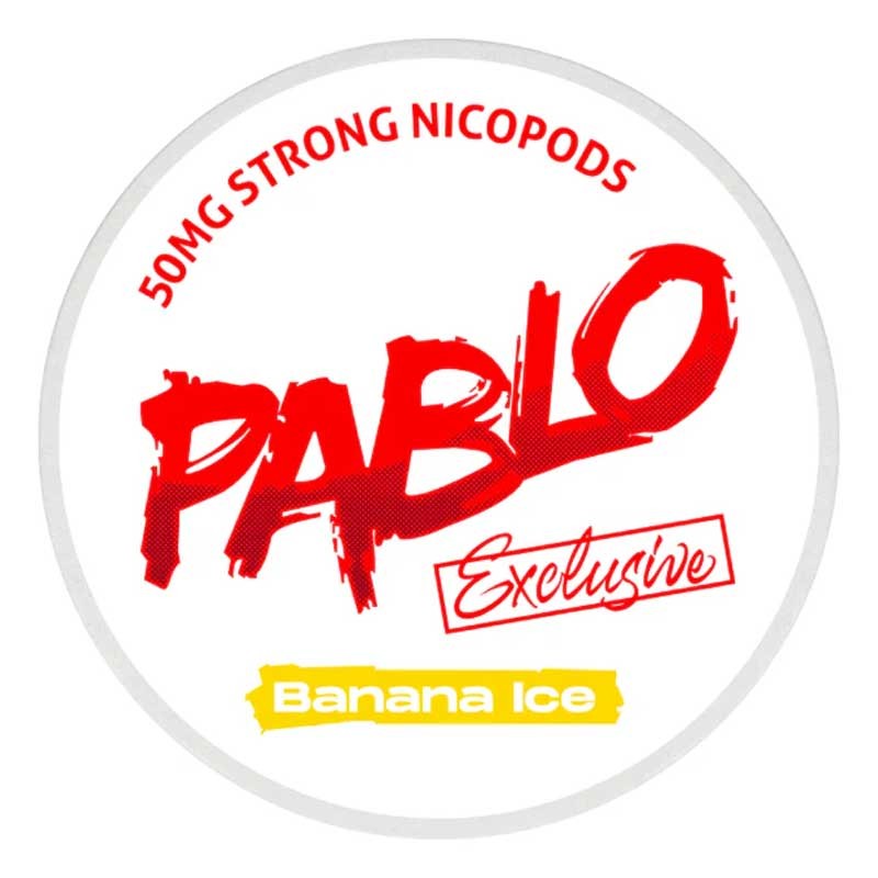 Pablo Exclusive nicotine pouches Banana Ice Pablo Exclusive nicotine pouches Banana Ice