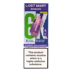 Blueberry Sour Raspberry - Lost Mary BM6000