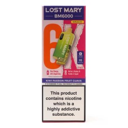 Kiwi Passion Fruit Guava - Lost Mary BM6000