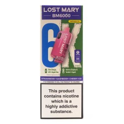 Strawberry Raspberry Cherry Ice - Lost Mary BM6000