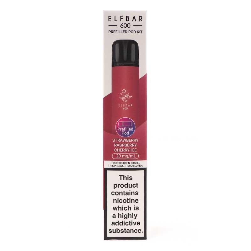 Strawberry Raspberry Cherry Ice - Elf Bar 600